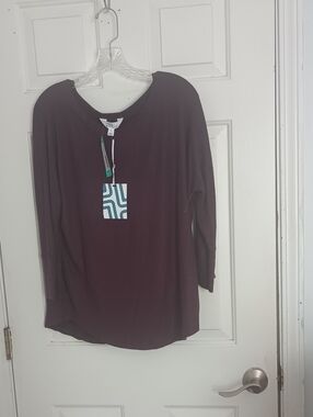 Market & Spruce Brushed Dolman Knit Top Size Large